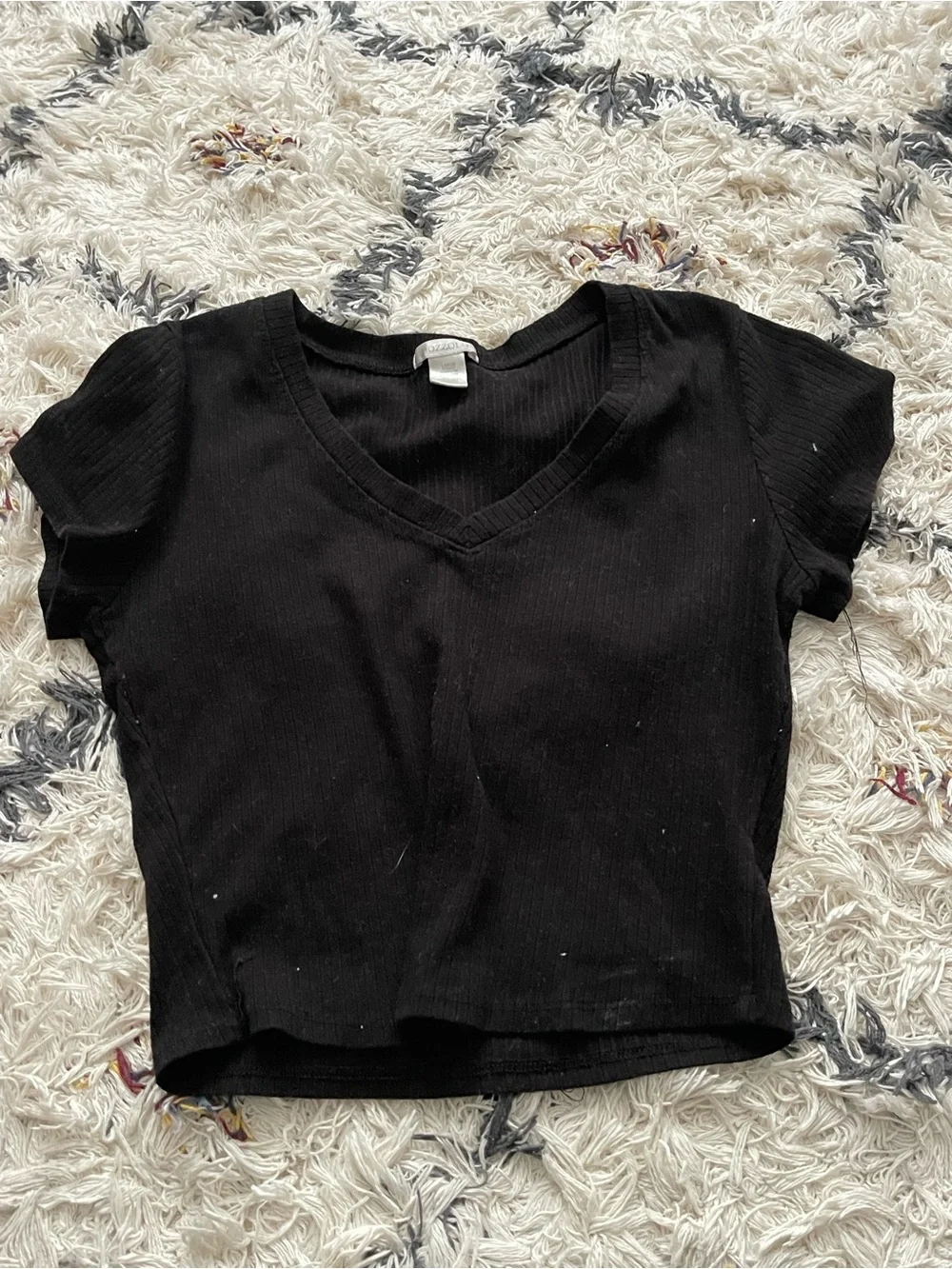 Bozzolo V-Neck Cropped Tee - 4